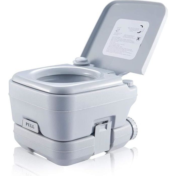 Commode de toilette portable avec bec verseur intégré, pot de voyage,  toilette compacte, pulvérisateur de lavage, camping en plein air, 10L20L,  montres