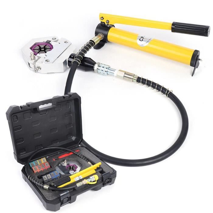 Kit D'outil De Sertissage Hydraulique Pour Tuyaux Cuivre Et PEX – 1/2, 3/4, 1 Pouce, Complet Avec Mallette