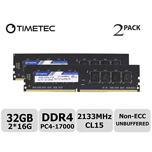 Kit Mémoire DDR4 16 Go (2x8 Go) 2133 MHz - PC4-2133P, CL15, 1.2V, Non-ECC, Pour PC De Bureau