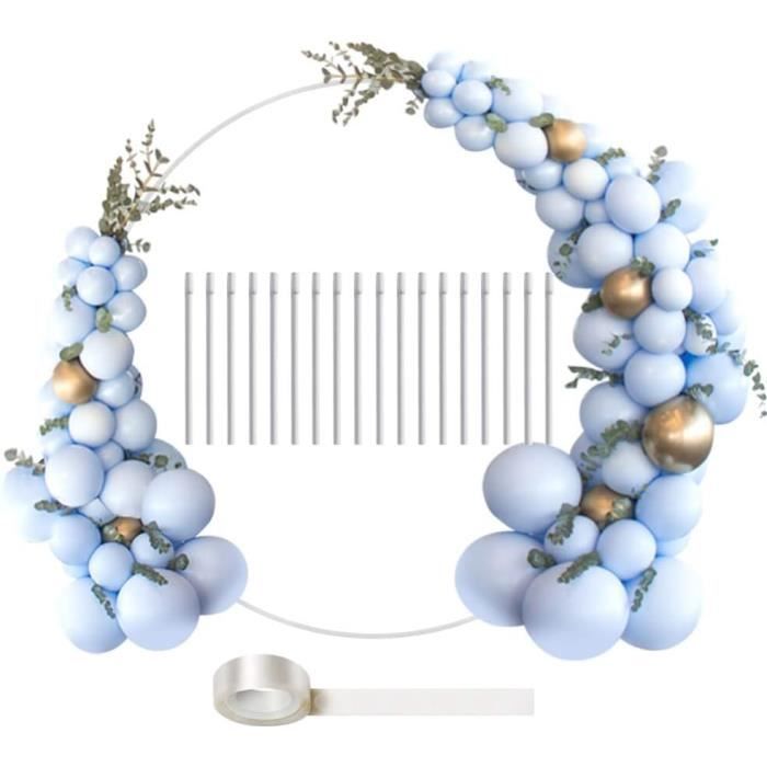 Arche Ballon Rond 2,4m Dorée Fomcet - Support Métal Robuste Pour Mariage, Anniversaire & Fêtes - Décoration Élégante