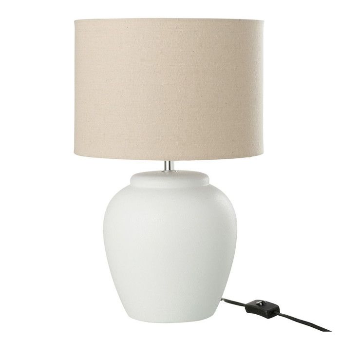 Lampe à Poser en Céramique Méli 48cm Blanc Lampe à Poser en Céramique Méli 48cm Blanc