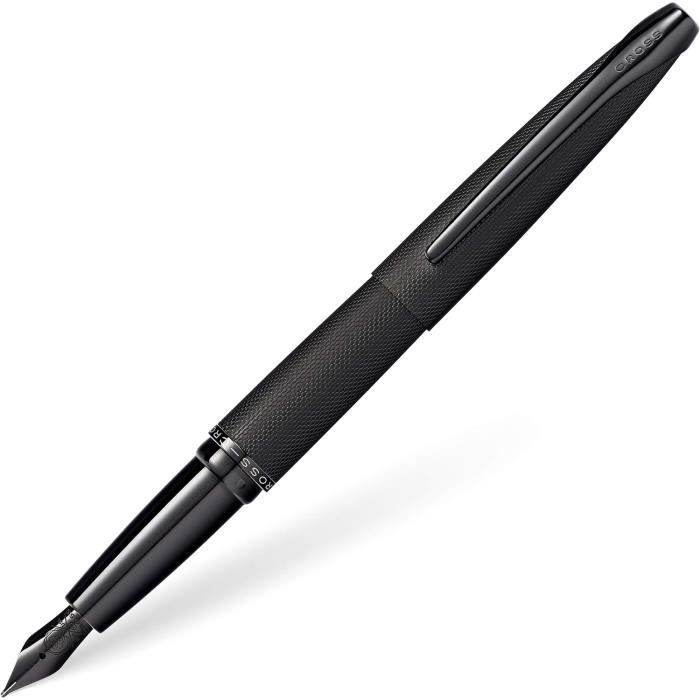 886 41Fj Atx Stylo Plume Pointe Fine Noir Brossé[n5633] - Cdiscount ...