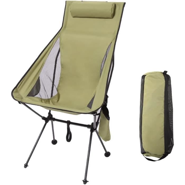 Tabouret De Camping Pliable Relaxdays - Gris, Fer, Avec Dossier, 35x35x60 Cm, 1.3kg