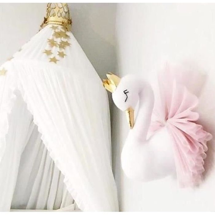 Cygne Mural 3d Objet Decoration Bebe Enfant Chambre Suspension