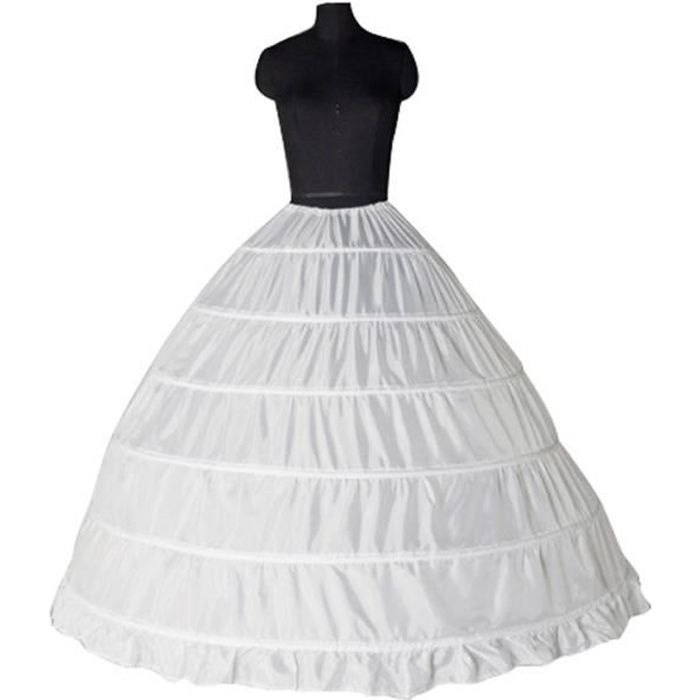 ienshey 6-hoop mariage jupon robe de bal de mariage crinoline jupe