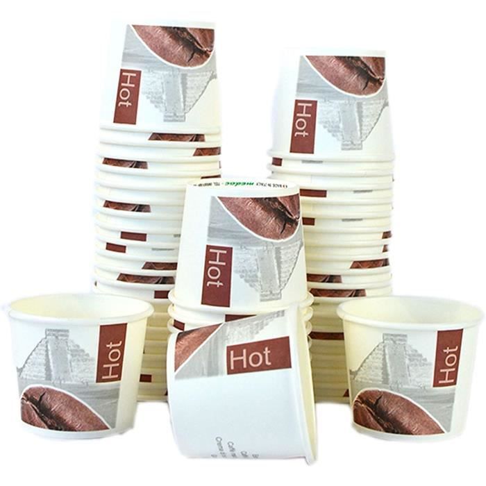 Inoverse Lot De 50 Gobelets Jetables En Carton Pour Café à Emporter – 300 Ml