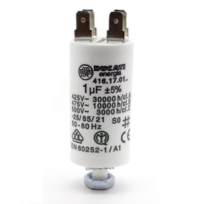 Condensateur moteur 1uf - 475v - 4.16.17.01 - Ducati - 327con610