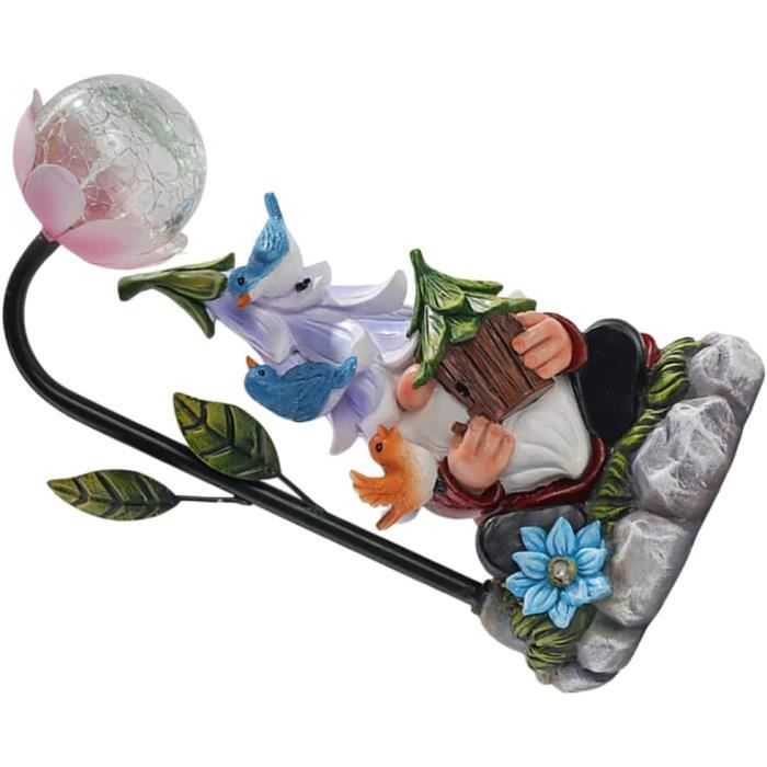 Statue d'ours solaire pour décoration extérieure, adorable ours assis avec lumière solaire LED, livre de lecture en résine, statues de jardin pour cour, jardin, pelouse, terrasse