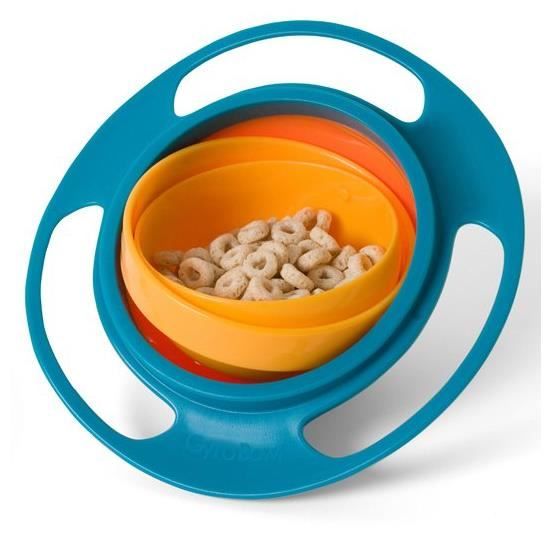Bol Anti-Renversement Enfant Jzhen - Gyroscope Tournant 360°, Idéal Pour Bébés Dès 6 Mois