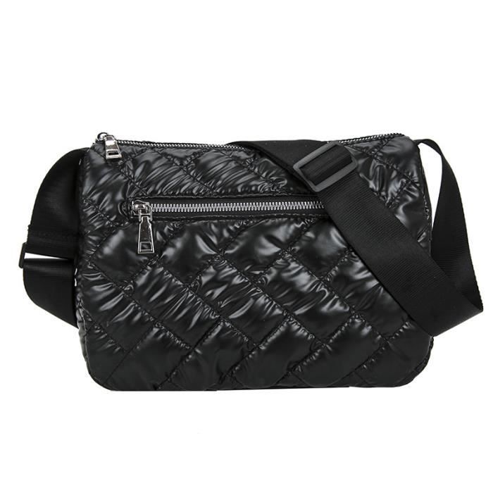 Sac bandouliere matelassé noir discount