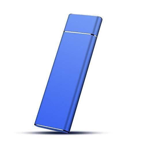 Xbox 360 Disque Dur Externe 1to Chromebook Laptop 1To,Bleu Desktop Disque Dur Externe USB3.1 Type-C Portable pour PC Xbox One