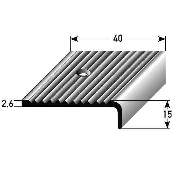 5 Metres 5 X 1 M Nez De Marche Corniere Pour Escaliers 40 Mm