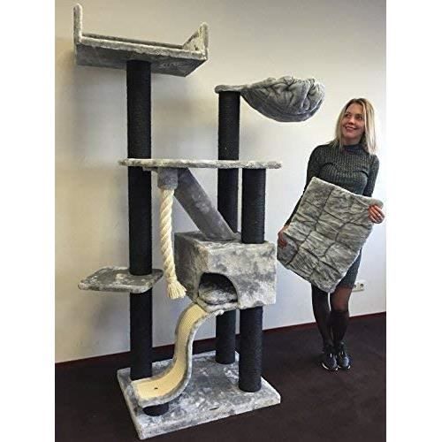 Arbre a Chat XXL geant Kilimandjaro de Luxe Blackline Gris Clair — free download
