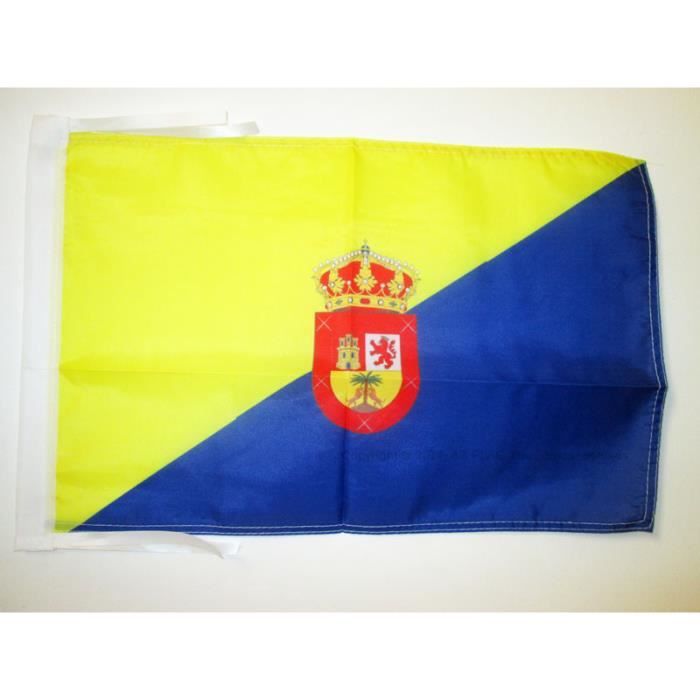 Az Flag - Drapeau Canaries - 150X90 Cm - Drapeau 100% Polyester Avec