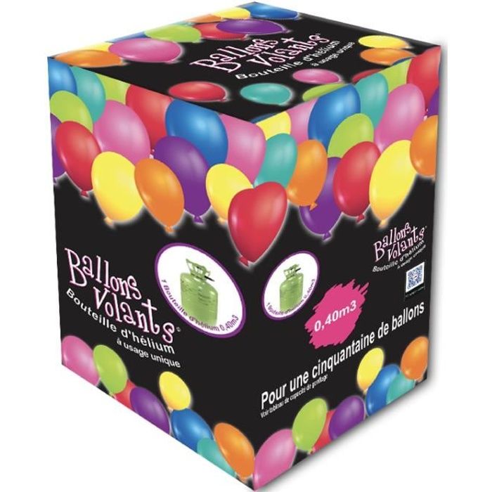 Bouteille Gaz Hélium pour 30 Ballons gonflables, Bonbonne de 0,20m3 -  Moyenne Bouteille Jetable, ballon pour Anniversaire, Mariage et Fête -  Livraison