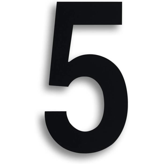 Lot De 40 Autocollants Numéros En Vinyle Imperméable - Grand Format 6 Pouces - Noir - Parfait Pour Rangement, Boîtes, étagères