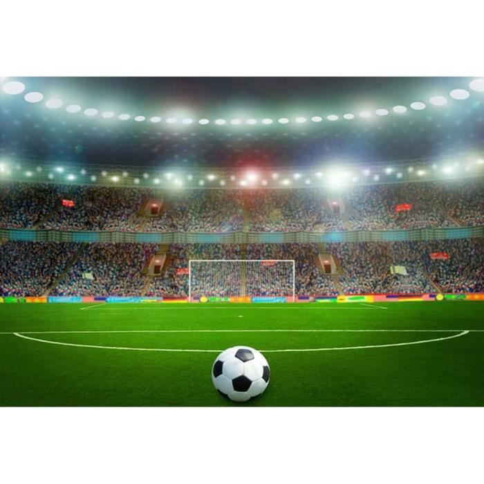 Toile de fond de sport de terrain de football pour la décoration de fête G-379 main image 1