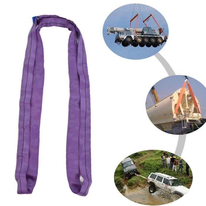 Élingue De Levage Ronde En Polyester – Sans Fin – 10 Tonnes, 3 Mètres – Pour Chantier, Usine, Transport – Très Résistante