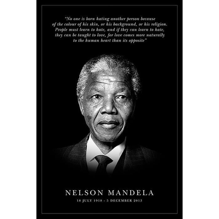 Exposé Sur Nelson Mandela En Français Pdf Poster Nelson Mandela En mémoire de Nelson Mand... - Cdiscount Maison