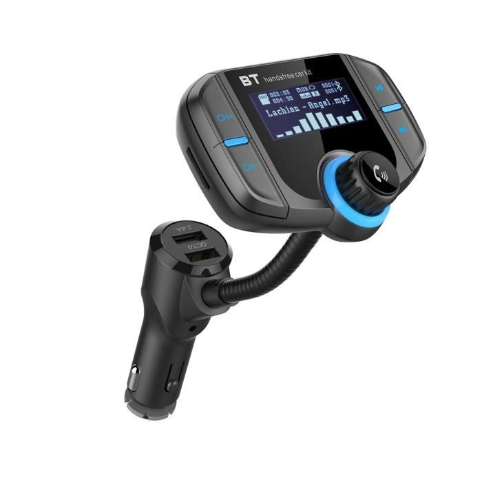 BT70 Transmetteur FM de Voiture Bluetooth Appel Mains Libres Bluetooth