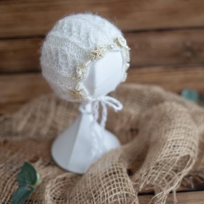 LONTG Bébé Bonnet En Dentelle Chapeau Coiffure Nouveau-né Princess