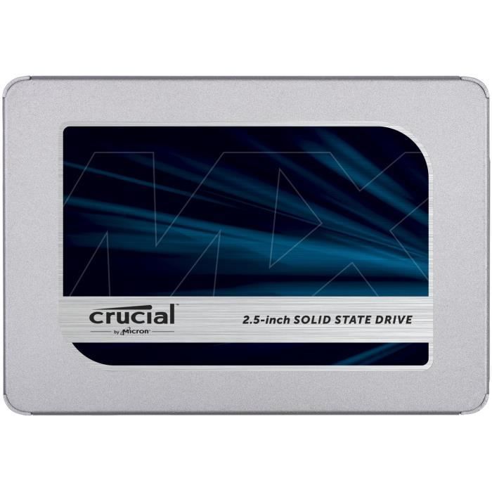 CRUCIAL - CT1000T500SSD5 - SSD interne - 1To - M.2 - HEATSINK