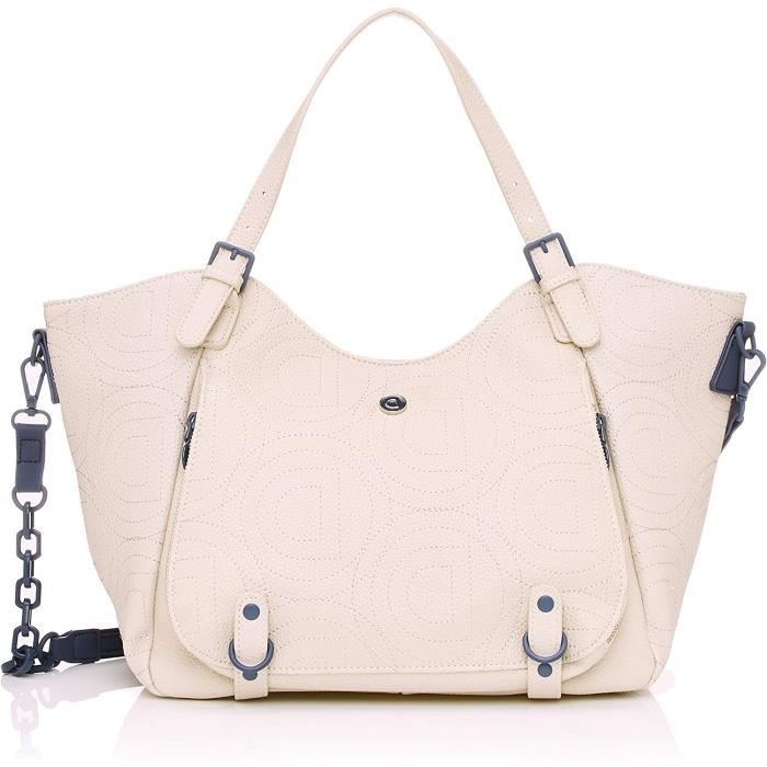 Desigual Grand sac a main avec bandouliere femme en simili cuir