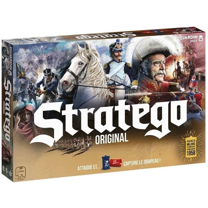Stratego Original - Jeu de société - DUJARDIN - Lancez l'offensive et protégez votre drapeau dans ce classique du jeu stratégique !