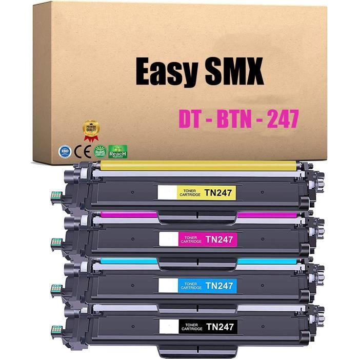 4-Pack TN247 TN-243CMYK Toner Value Pack Compatible for Brother