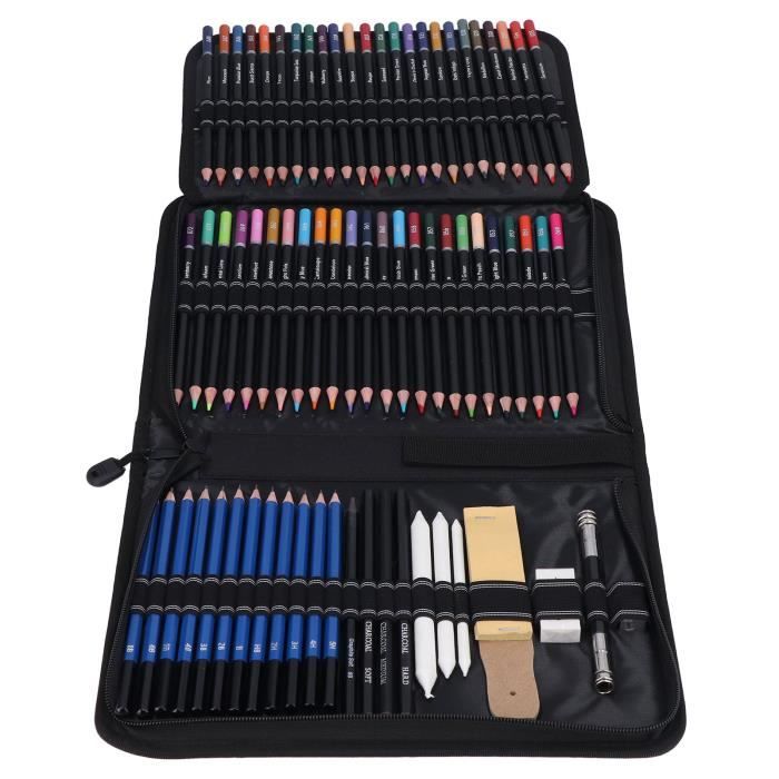 TMISHION Crayons À Croquis Ensemble De Crayons à Charbon En Bois Art