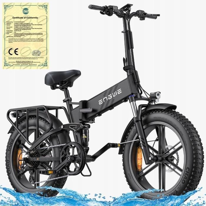 ENGINE PRO 2.0 vélo électrique 32KM-H 52V 16AH 1200W cadre 20'' roue aluminium 20\
