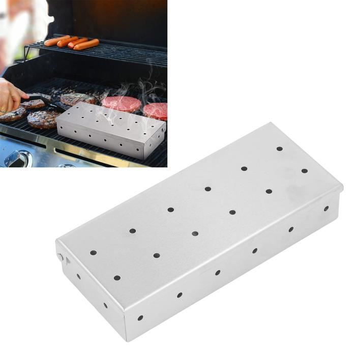 Boîte à Fumage Double Outdoorchef – Pour Barbecue à Gaz Et Charbon – Argent – Fumage Facile Avec Copeaux Humides
