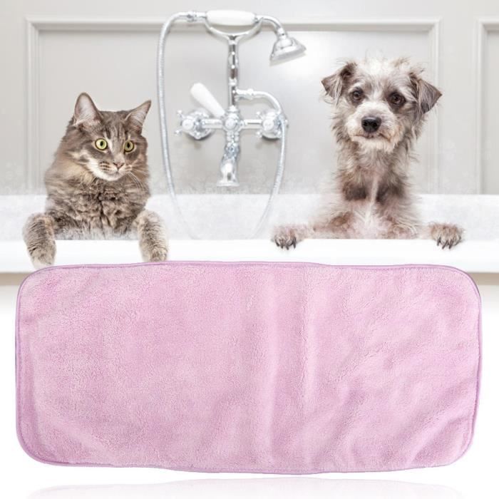 Qi Doux Pet Chien Chat Dessin Anime Animal Peignoir Serviette De Bain Chiot Douche Lavage Fournitures Double Face Chat Cdiscount