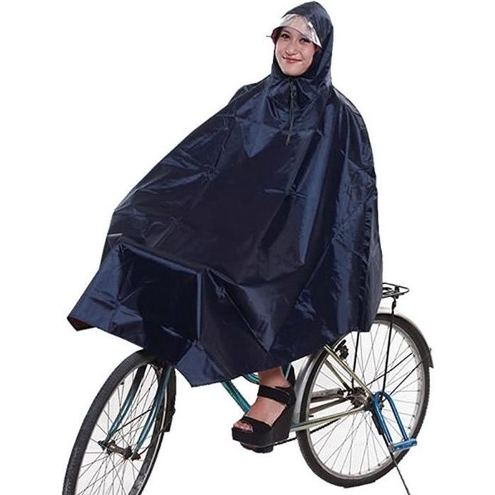 Poncho cape de pluie randonnée vélo unisex taille unique impermeable