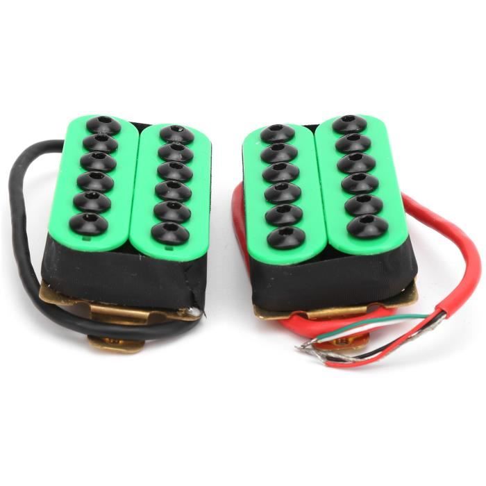 Housse En Laiton Pour Micro Humbucker - Couvercle Deux Fentes Pour Guitare électrique - Or, Argent, Noir
