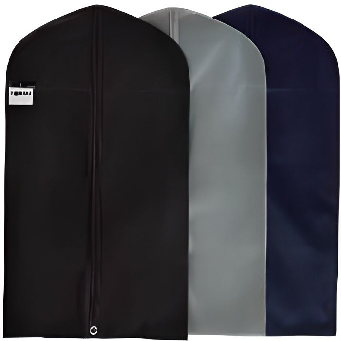 protection contre la poussière - Rangement à long terme de veste ABK Housse à vêtements de qualité supérieure 6 les mites Gris costume manteau 3 m 60 x 100 cm + 3 l 60 x 120 cm robe 