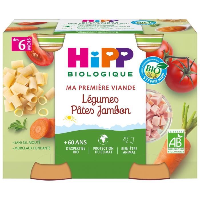 Hipp Biologique Ma Premiere Viande Legumes Pates Jambon 2x190 G Des 6 Mois Achat Vente Plats Cuisines Hipp Biologique Ma Premiere Viande Legumes Pates Jambon 2x190 G