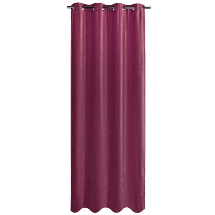 Lot de 2 Rideaux occultant 140 x 260 cm Night Neige - Blanc