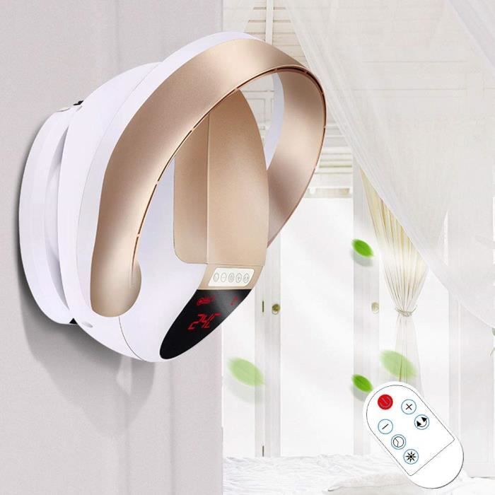 Hrd Ventilateur Mural Sans Pale Avec Telecommande Timer