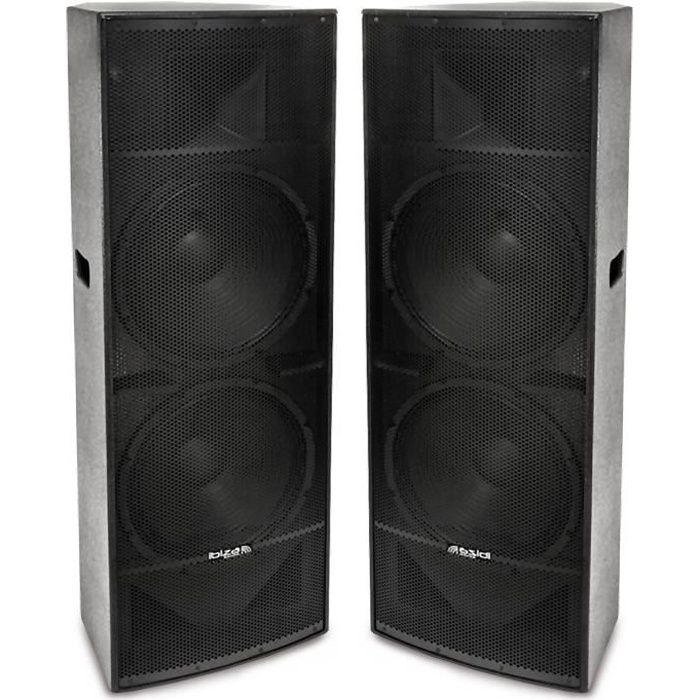 Enceinte Passive Professionnelle Power Dynamics PDY2215 - 2x15'', 1600W - Pour Clubs, Bars - 8