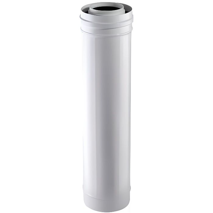 Isotip Joncoux 793806 - Terminal Horizontal 750 mm avec 2 rosaces CX PP Ø60/100 - Apollo