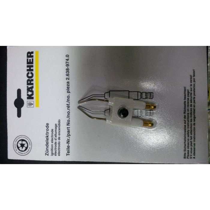 Jeu d'électrode pour nettoyeur haute pression eau chaude Karcher KAR 26389740