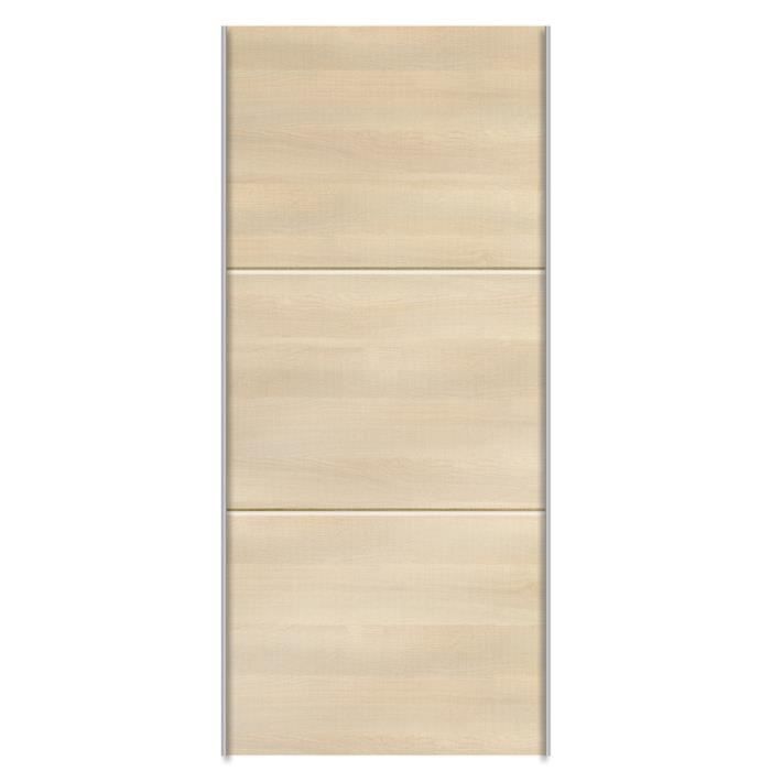Porte coulissante chêne clair MAO - Cdiscount Bricolage