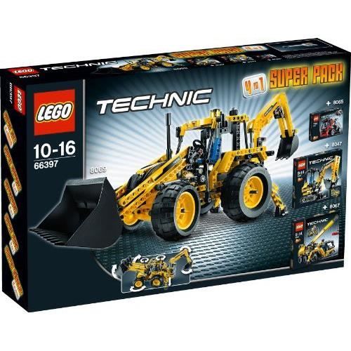 Jeu de Construction - LEGO - 66397 - Super pack 4 en 1 - 1272 éléments - 4 modèles (pelleteuse grue camion-benne chargeuse) Reconditionné - Lego reconditionné disponible sur Cdiscount Seconde Vie
