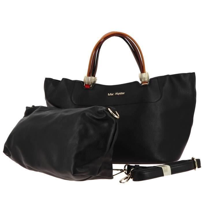 Sacs port s main louisa femme mac alyster a08 9083 Noir Achat