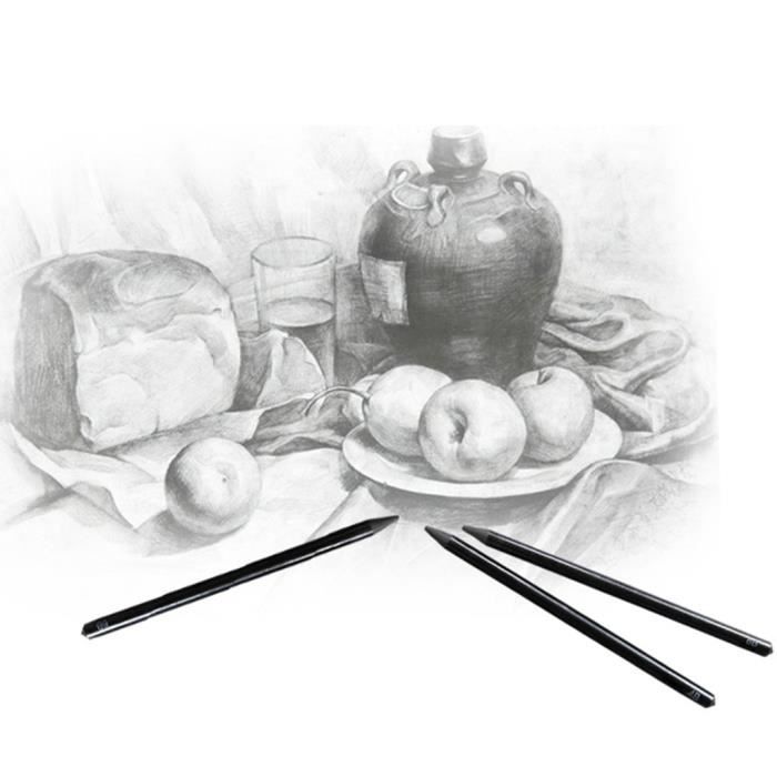 Crayon Graphite Mine Crayons De Charbon De Bois 6 Pieces Achat Vente Crayon Graphite Crayon Graphite Mine Cdiscount