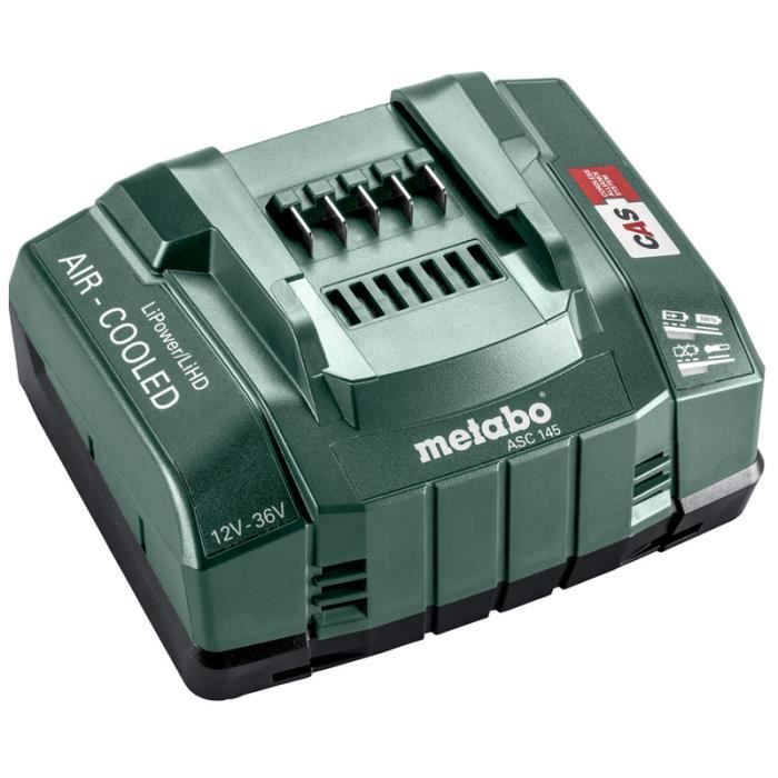 Metabo Chargeur ASC 145, 12-36 V, air colled, EU - 627378000