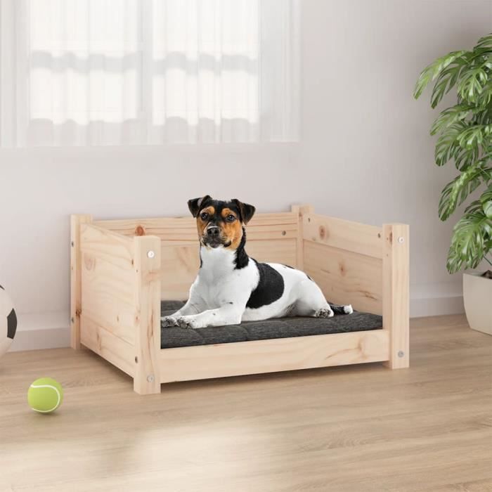 Meilleurs prix pour Lit pour chien - Mothinessto - LY0031 - Bois massif de pin - 55,5x45,5x28 cm - Confort intérieur