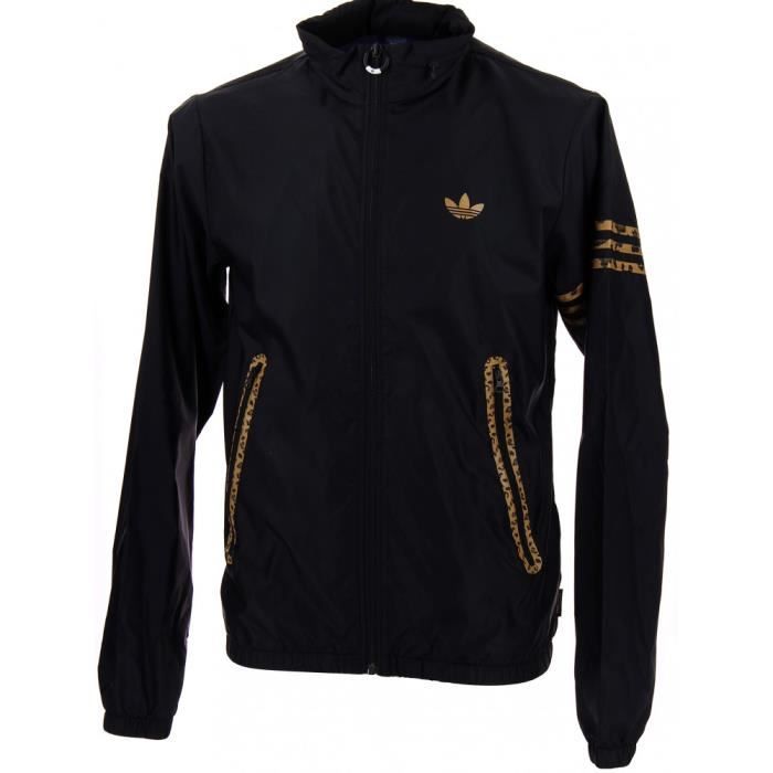 Veste de survetement adidas Originals Windbreaker Leopard Homme Noir Multisport Noir Noir Cdiscount Sport