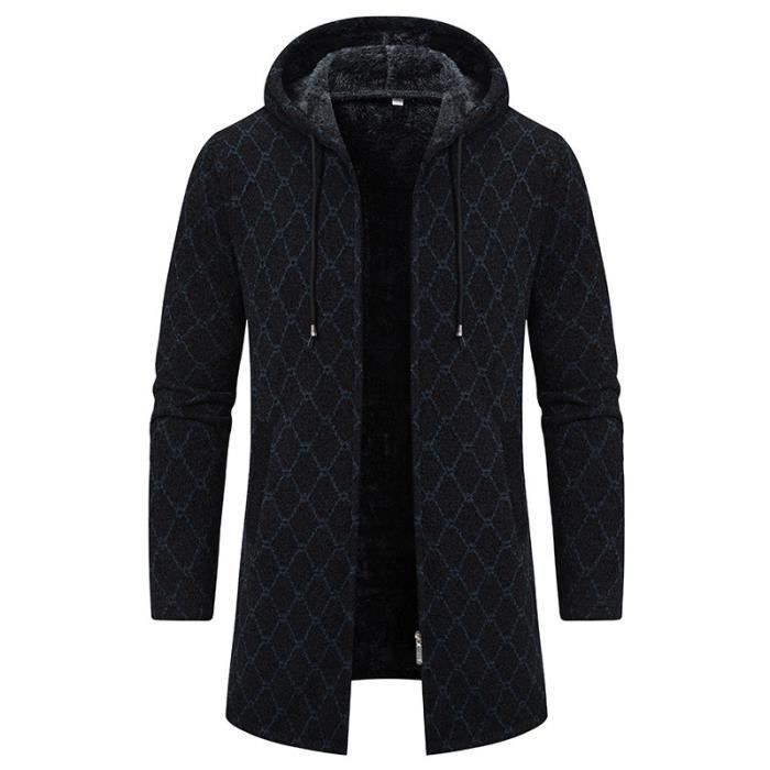 Gilet long capuche homme 2025
